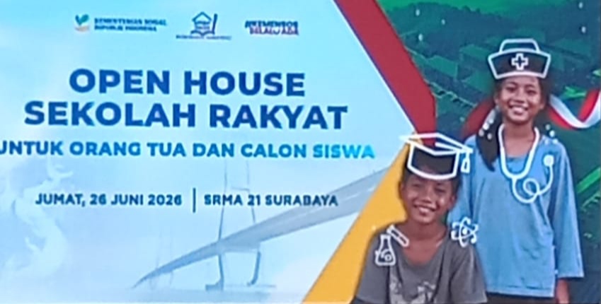  Open House Sekolah Rakyat untuk Orang Tua dan Calon Siswa di Sekolah Rakyat Menengah Atas (SRMA) 21 Surabaya oleh Menteri Sosial Saifullah Yusuf atau Gus Ipul, Surabaya, Jawa Timur 2026